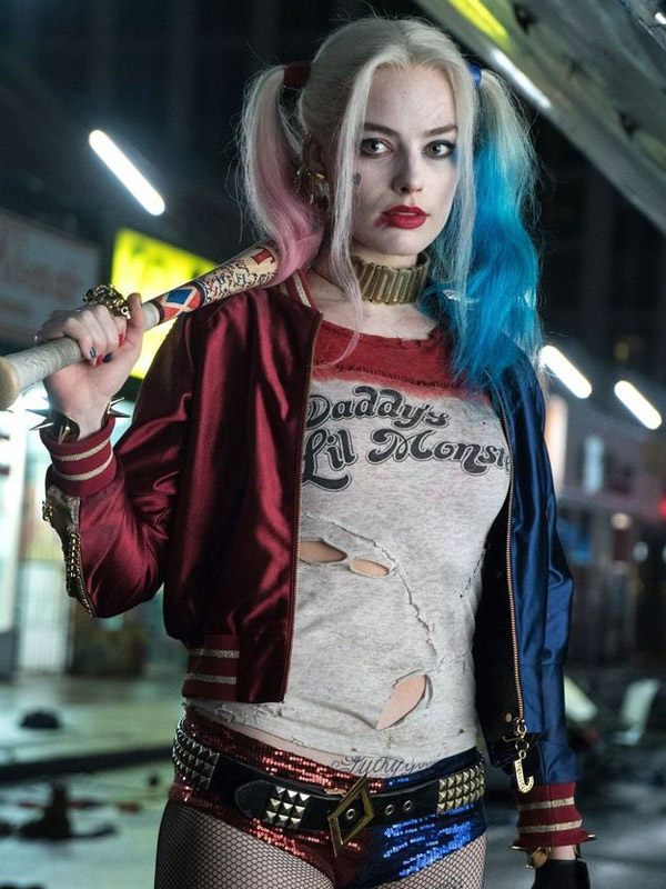 Suicide Squad Harley Quinn Red and Blue Jacket harley quinn red and blue jacket