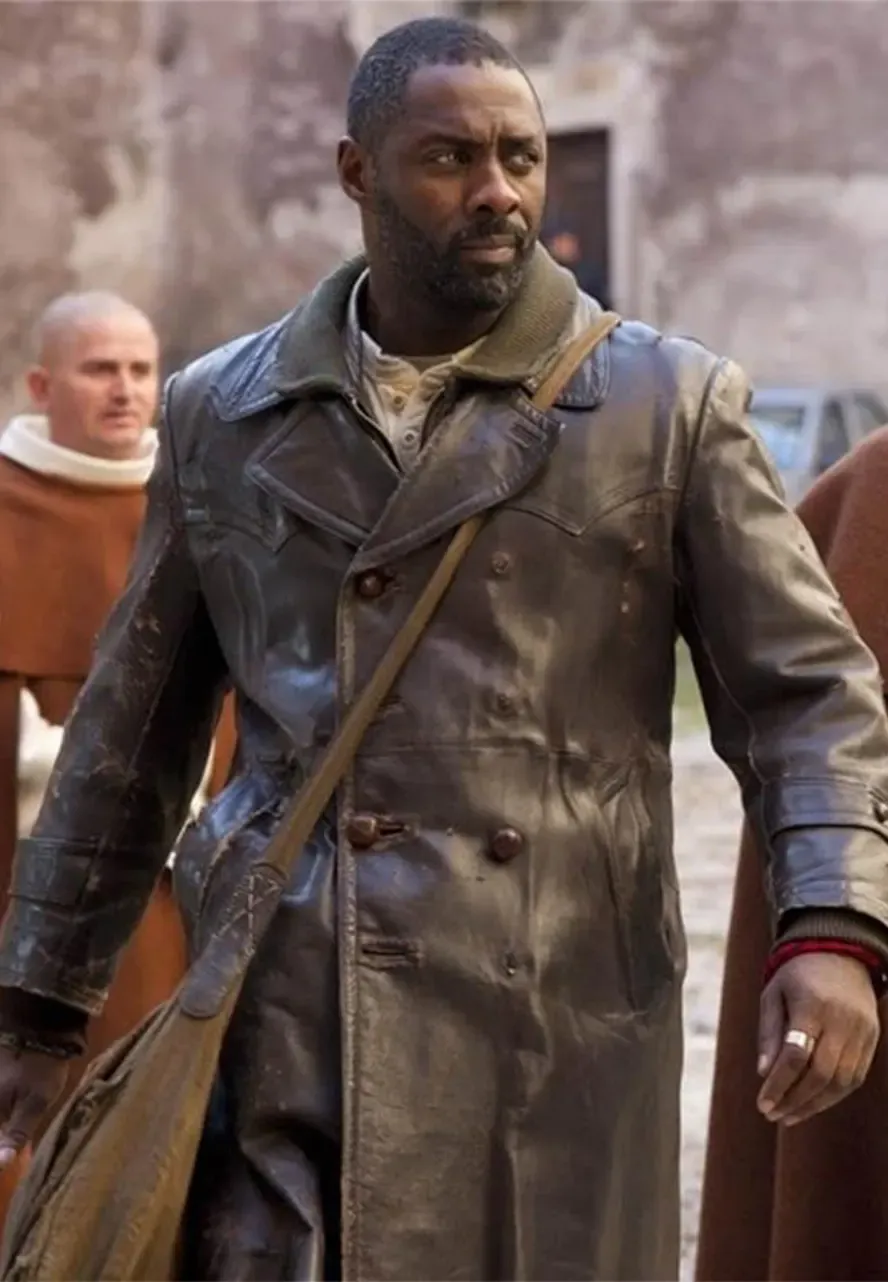 Ghost Rider Idris Elba Brown Leather Coat idris elba leather coat
