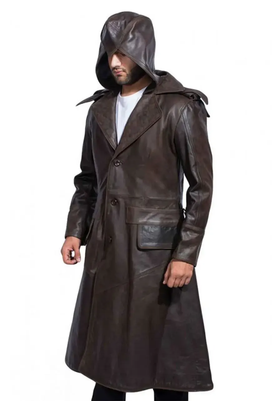 Assassin's Creed Syndicate Jacob Coat jacob leather coat