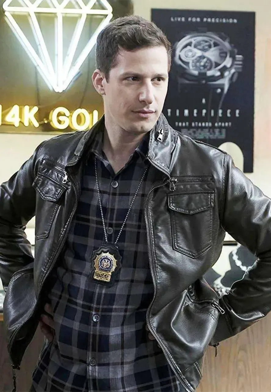 Brooklyn Nine Nine Jake Peralta Leather Jacket jake peralta bomber jacket