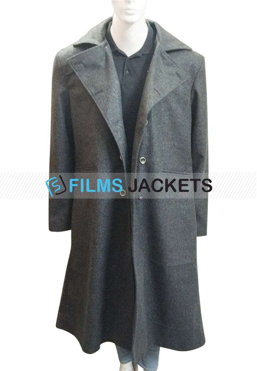 True Grit Jeff Bridges Grey Coat jeff bridges true grit grey trench wool coat