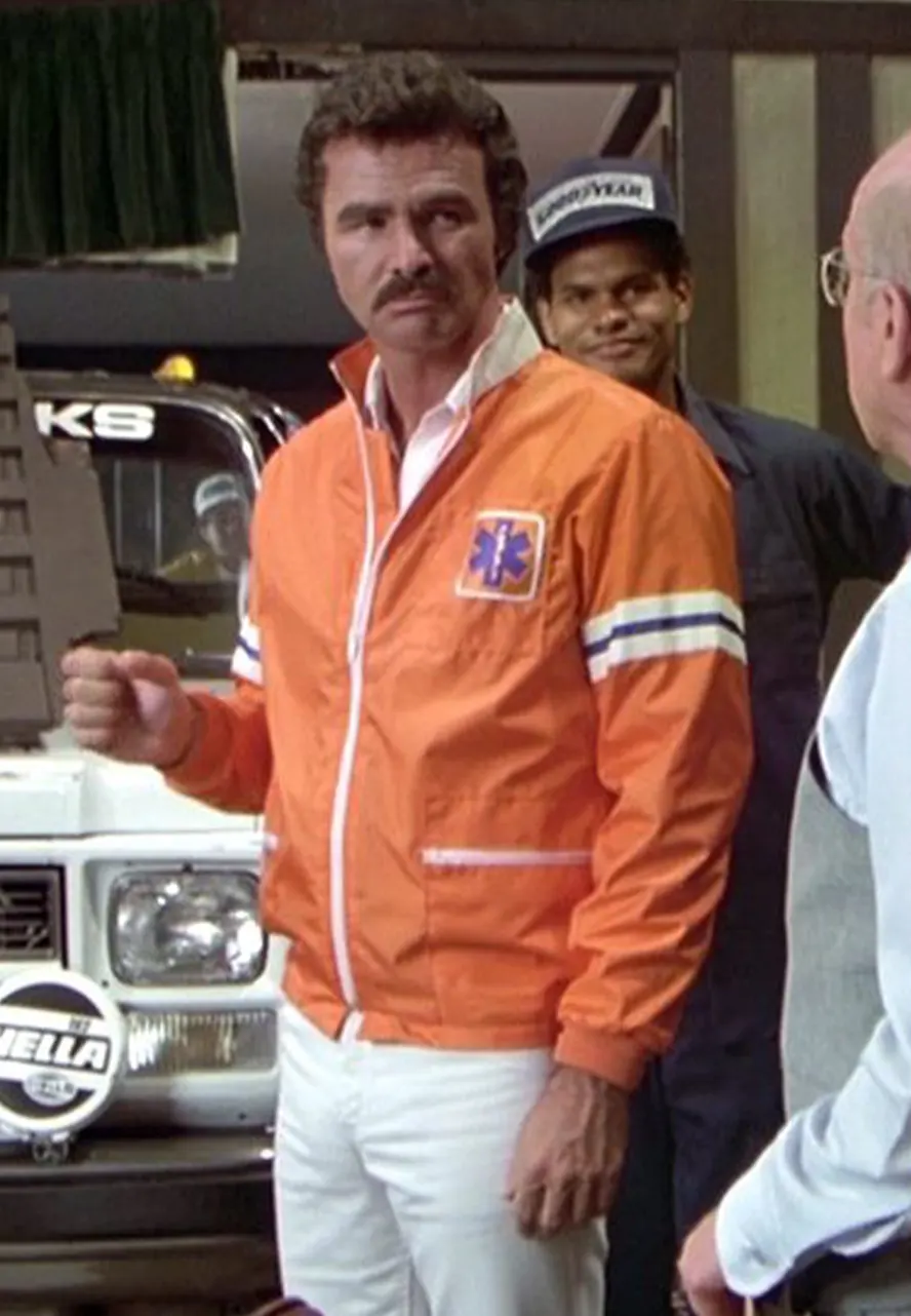 The Cannonball Run Burt Reynolds Orange Jacket jj mcclure jacket