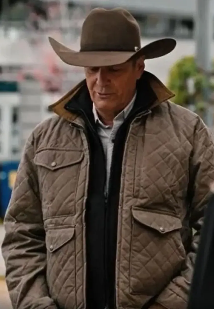Yellowstone Season 4 John Dutton Quilted Jacket john dutton jacket season 4