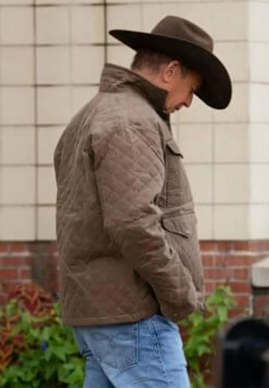 Yellowstone Season 4 John Dutton Quilted Jacket Yellowstone Season 4 John Dutton Quilted Jacket - Image 2
