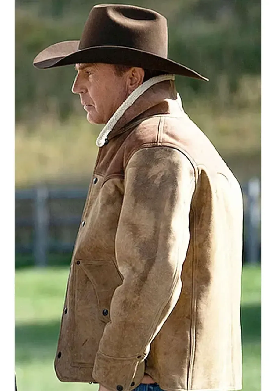 Yellowstone Season 03 Kevin Costner Suede Leather Jacket john dutton yellowstone kevin costner jacket