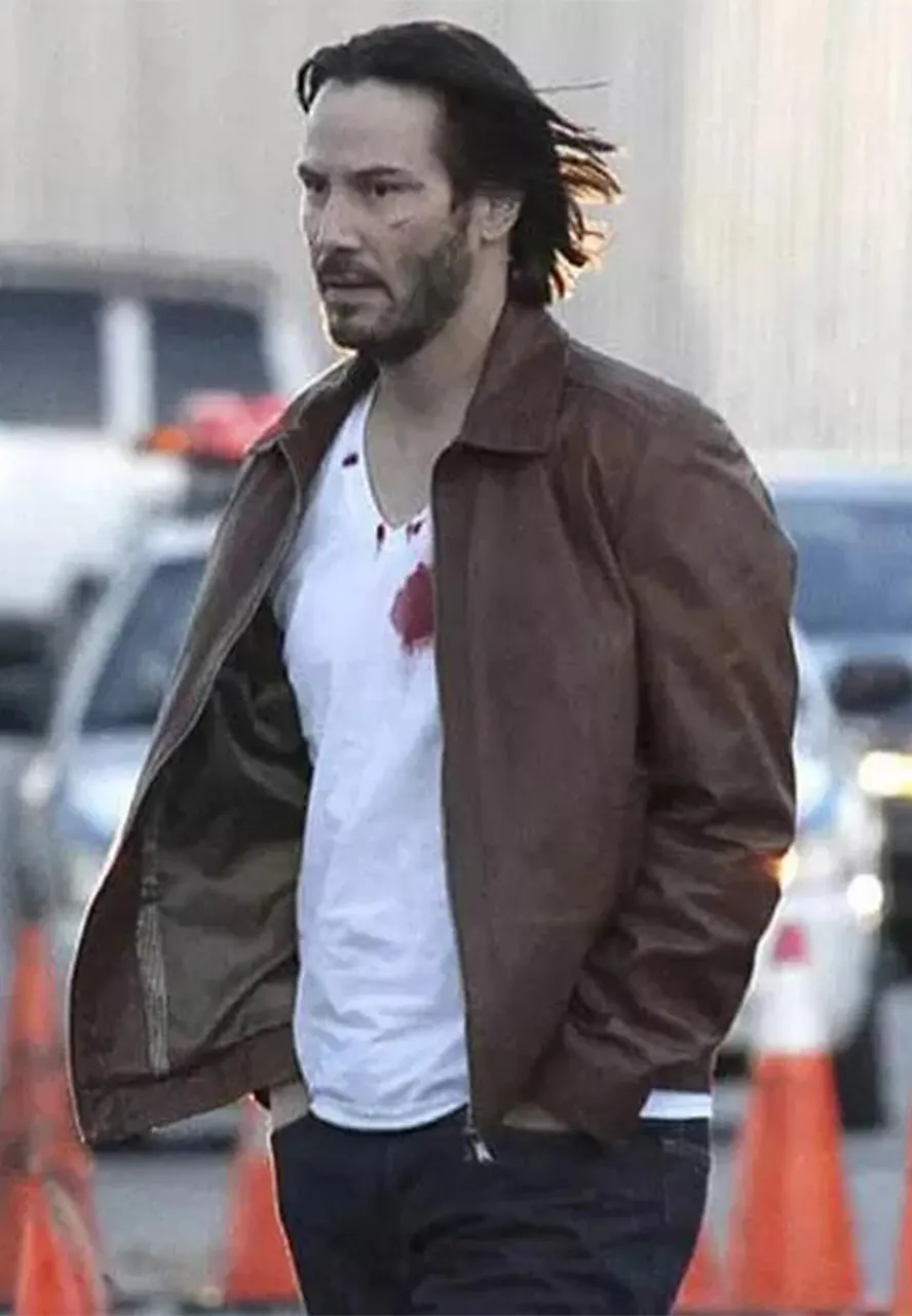 Keanu Reeves John Wick Jacket john wick brown leather jacket