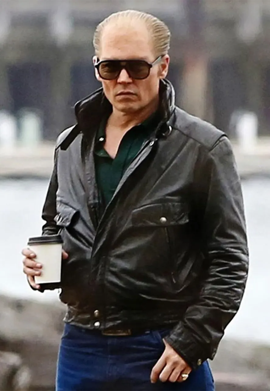 Johnny Depp Black Mass Leather Jacket johnny depp black mass jacket