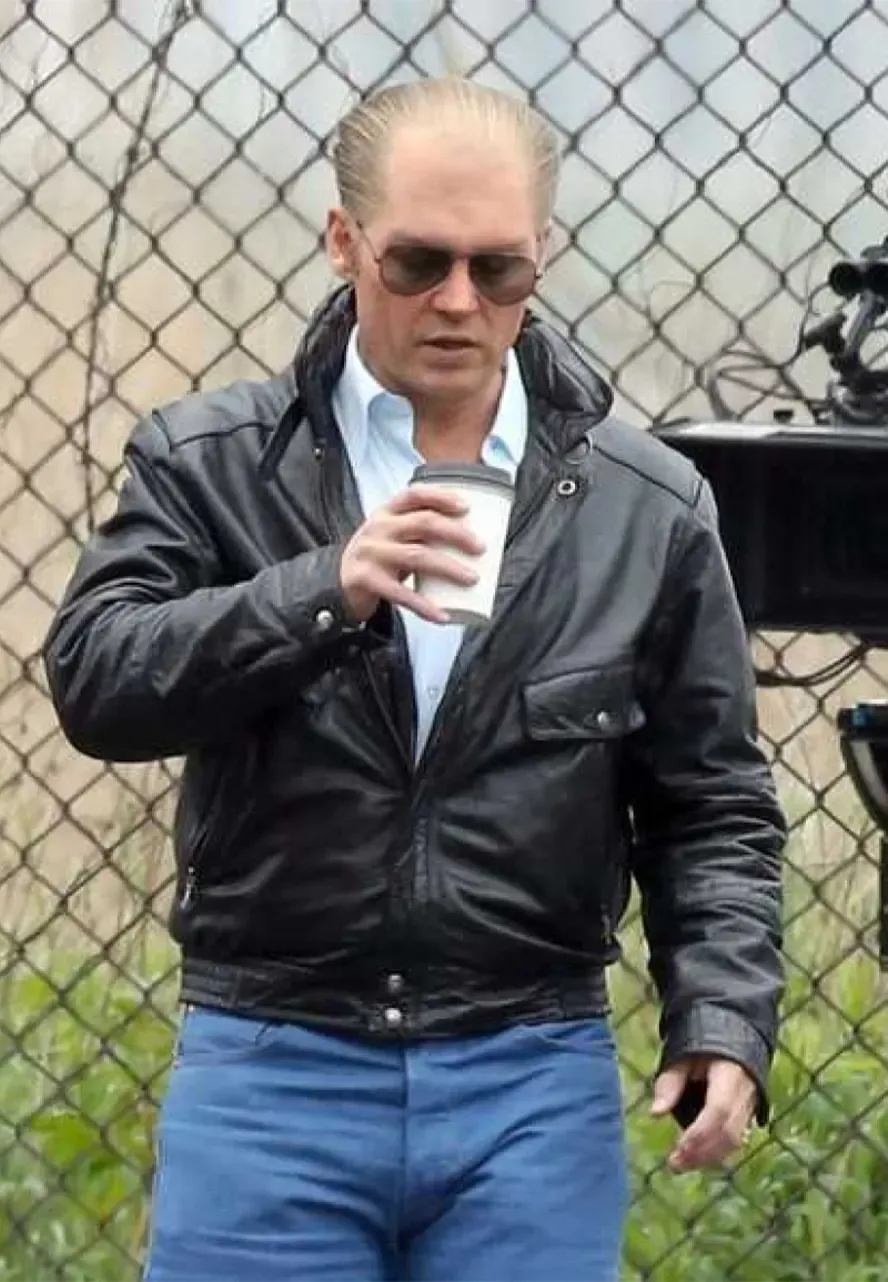 Johnny Depp Black Mass Leather Jacket johnny depp black mass leather jacket