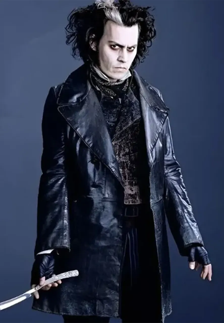 Johnny Depp Sweeney Todd Leather Coat johnny depp sweeney todd leather coat