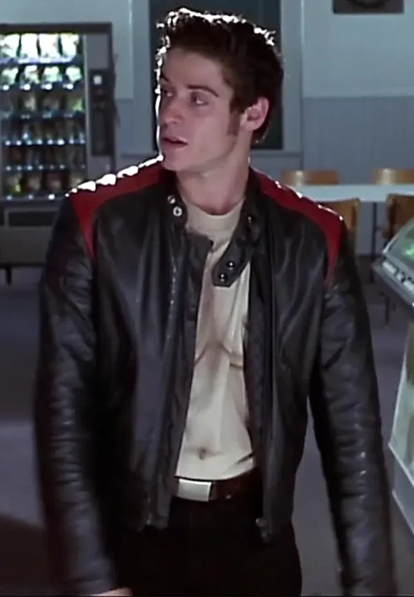 jon abrahams scary leather jacket