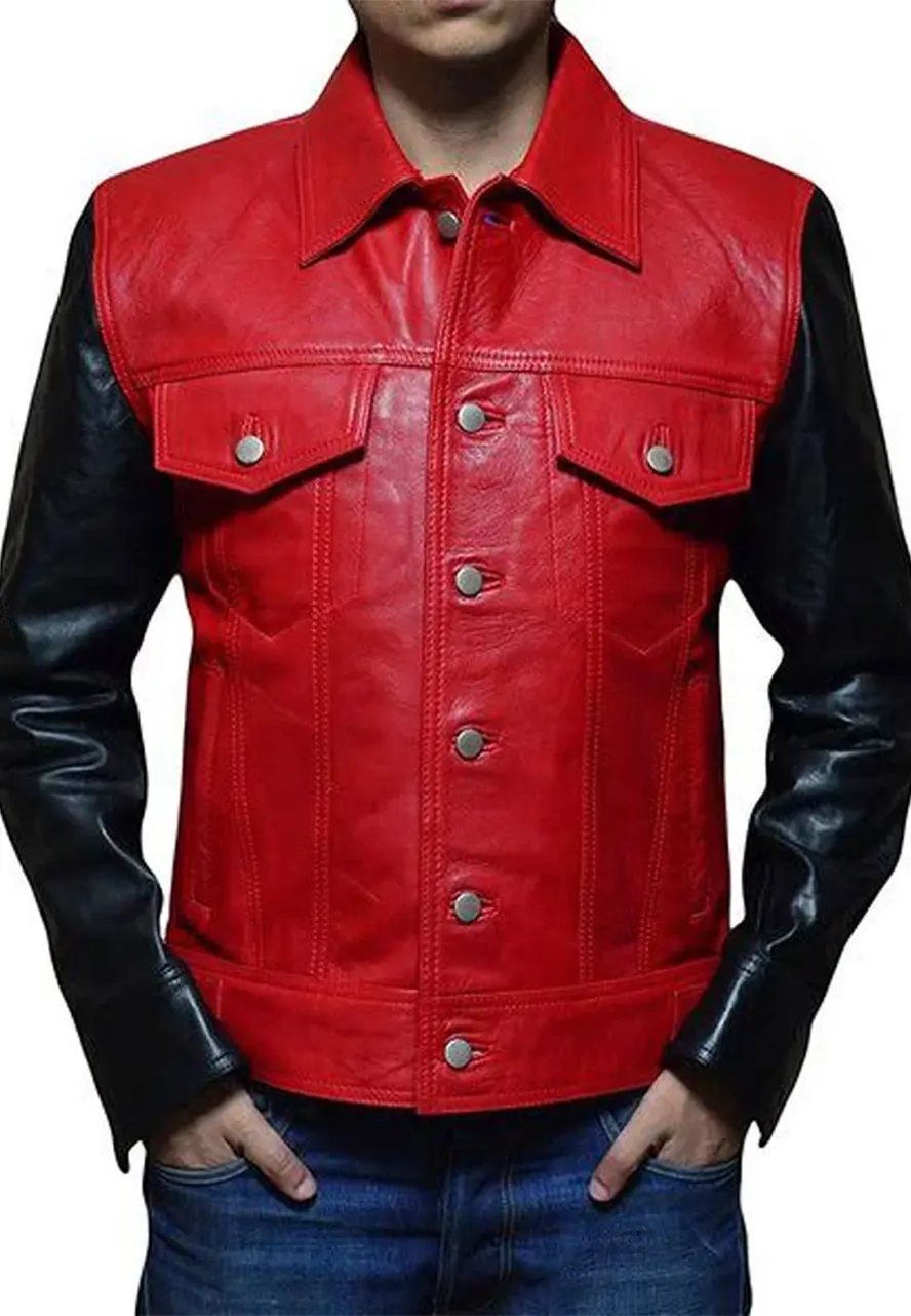 Justin Bieber Red and Black Jacket justin bieber red and black jacket