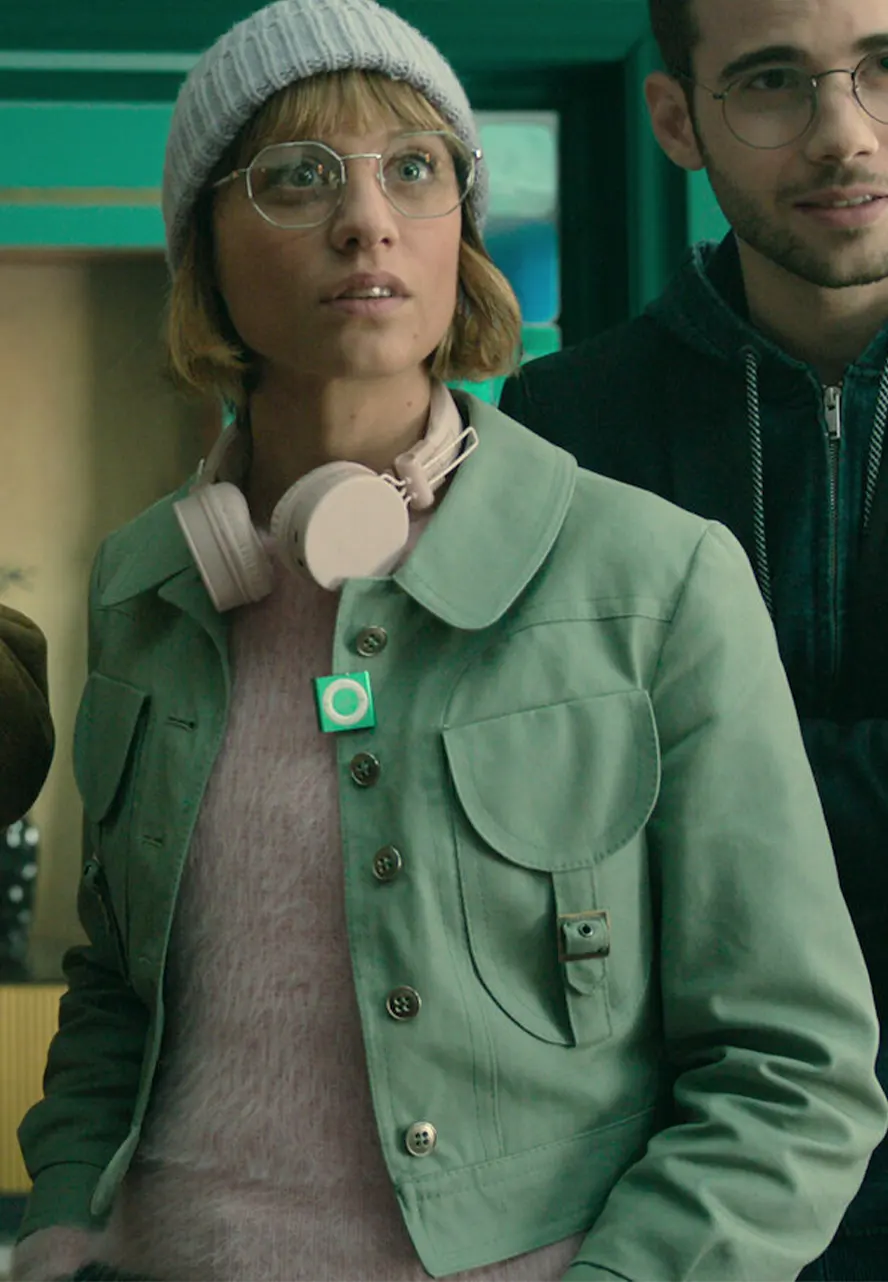 Berlin S01 Michelle Jenner Mint Green Jacket keila green jacket