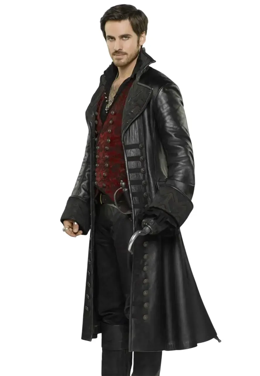 Once Upon a Time Captain Hook Trench Coat killian jones once upon a time coat