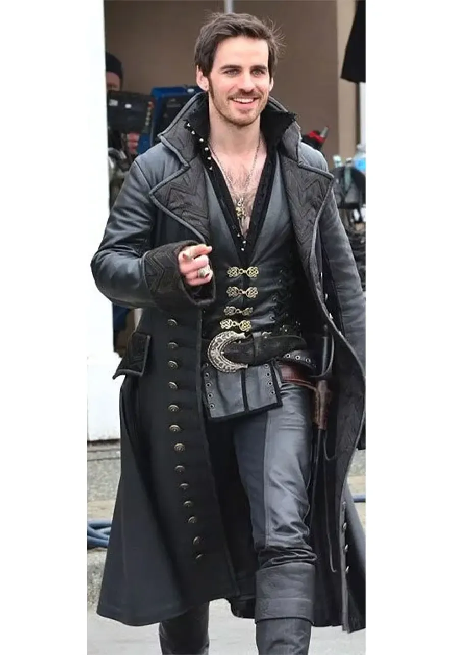 Once Upon a Time Captain Hook Trench Coat killian jones trench coat