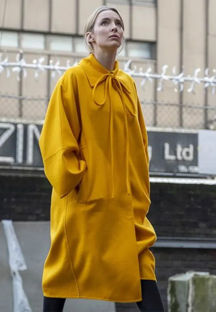 Killing Eve Season 03 Jodie Comer Yellow Coat killing eve season 03 villanelle yellow coat