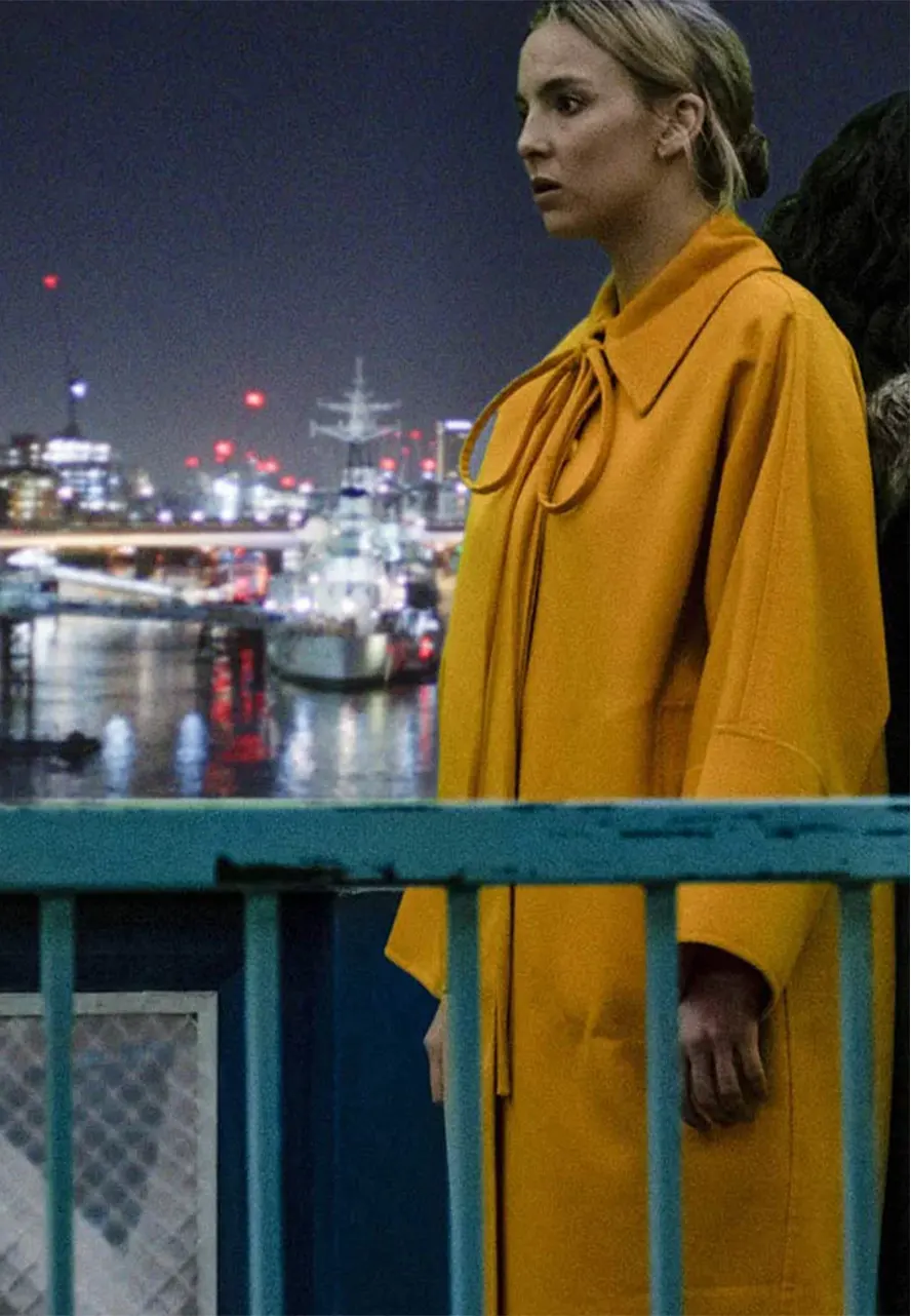 Killing Eve Season 03 Jodie Comer Yellow Coat killing eve season villanelle yellow coat