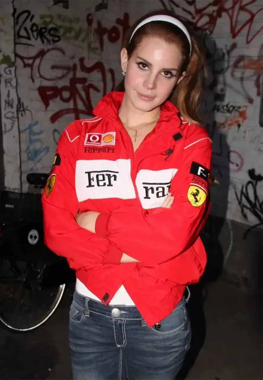 Ferrari Lana Del Rey Bomber Jacket lana del rey ferrari jacket