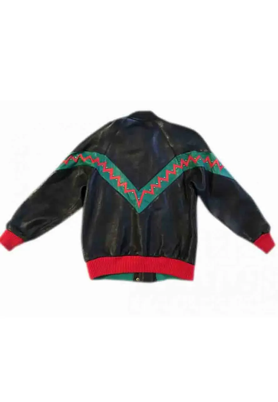 Martin Lawrence Striped Black Leather Jacket lawrence black leather jacket