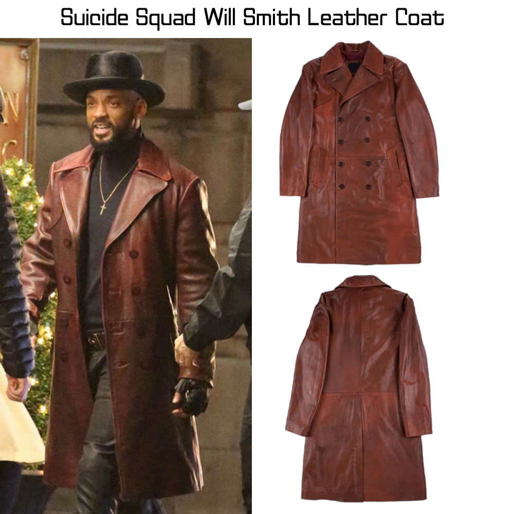 Suicide Squad Will Smith Deadshot Leather Coat leather coat suicide squad