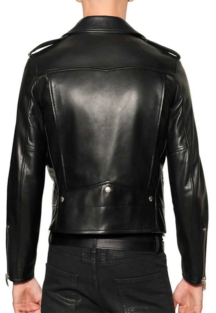 Adam Levine Motorcycle Leather Jacket levine black leather jacket