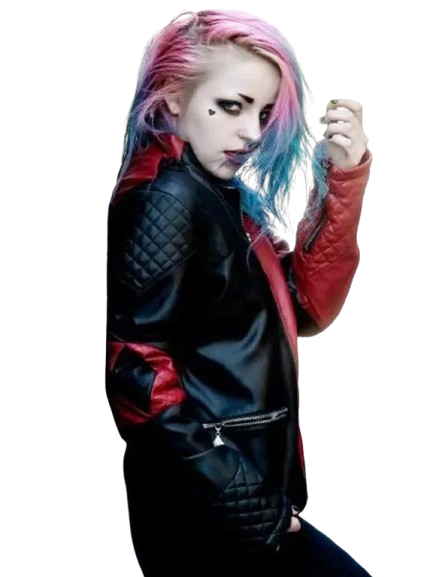 Suicide Squad Harley Quinn Live Fast Die Clown Jacket live fast die clown leather jacket