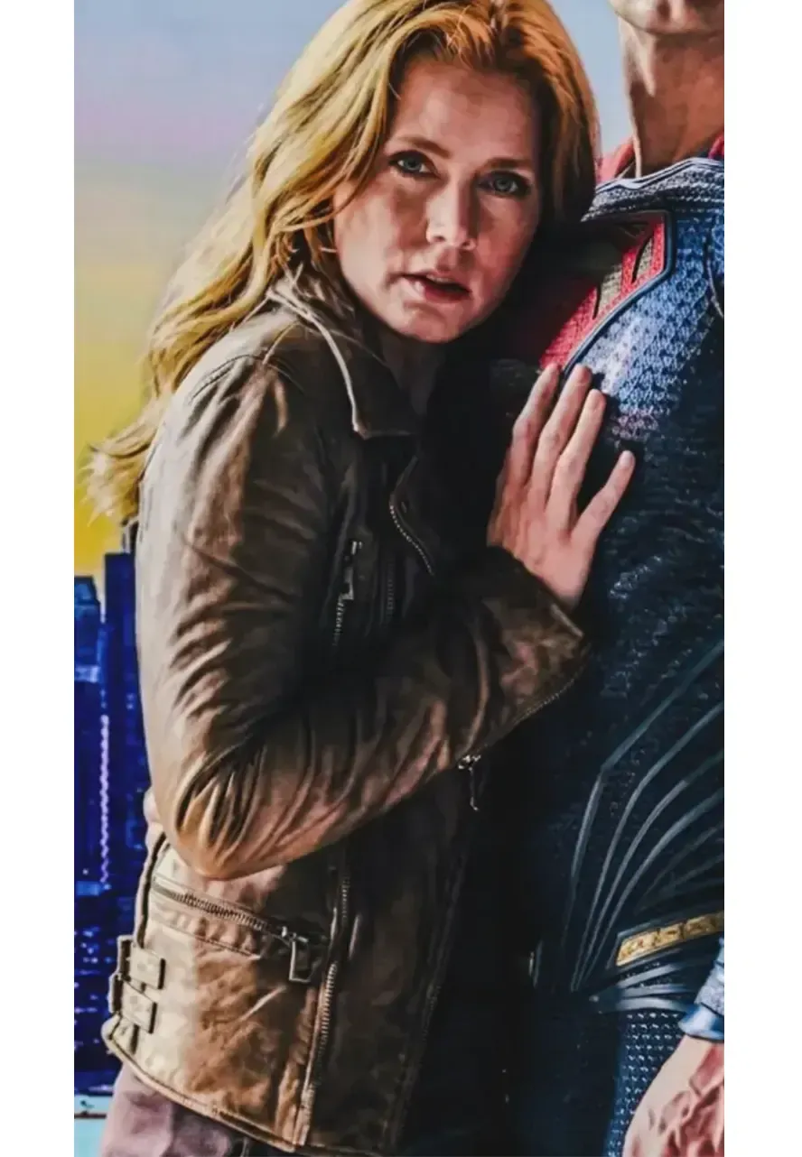 Batman V Superman Amy Adams Brown Leather Jacket lois lane leather jacket