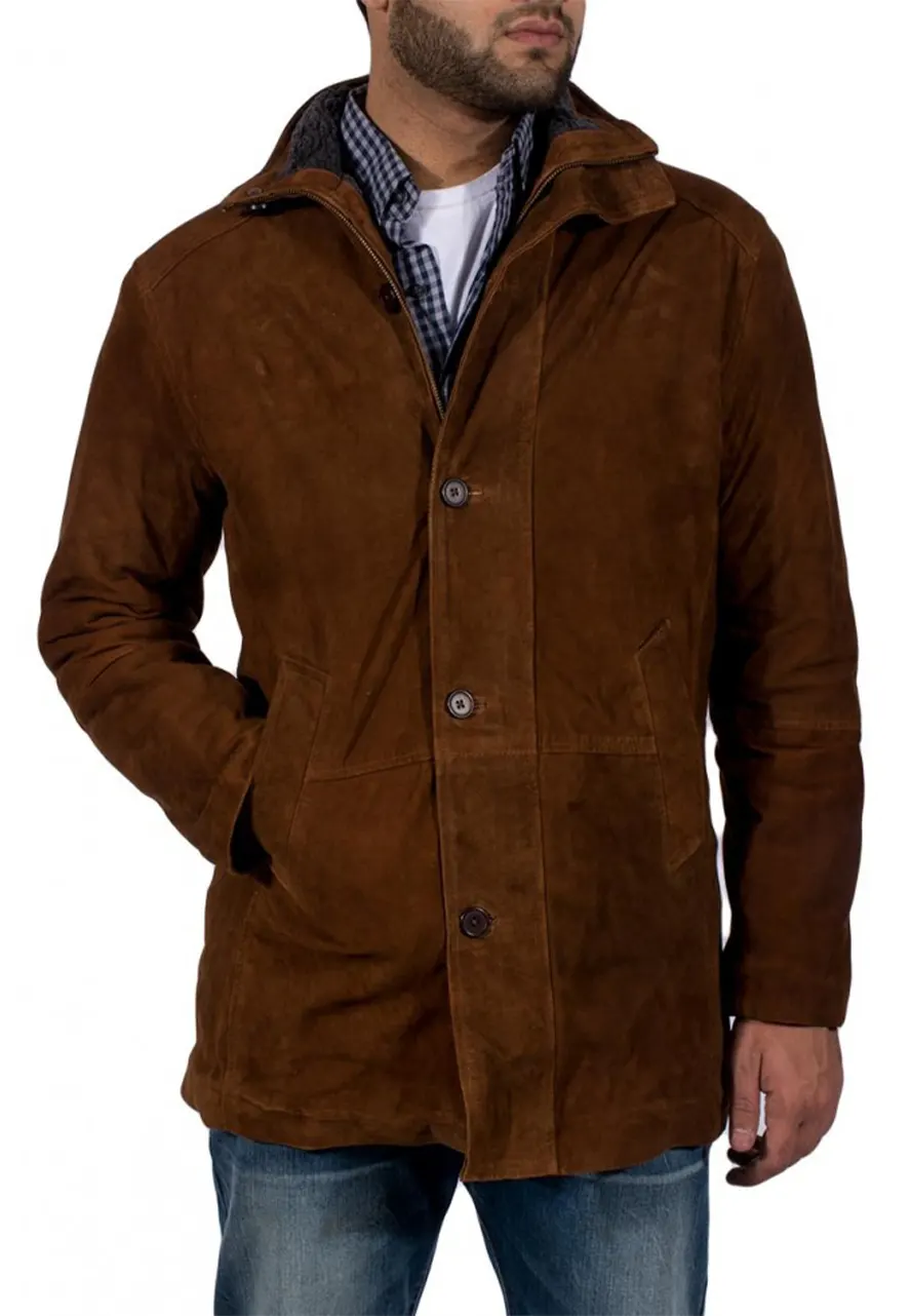 Robert Taylor Sheriff Walt Longmire Suede Coat longmire jacket