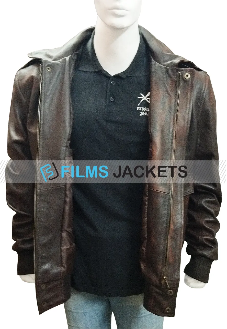 The A Team Da Nang 1970 Brown Leather Jacket The A Team Da Nang 1970 Brown Leather Jacket - Image 5