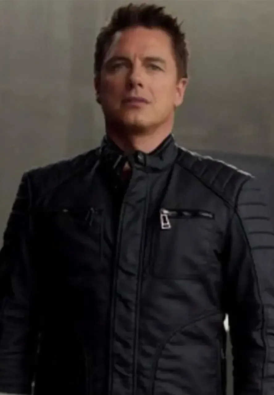 John Barrowman Arrow Malcolm Merlyn Leather Jacket malcolm merlyn jacket