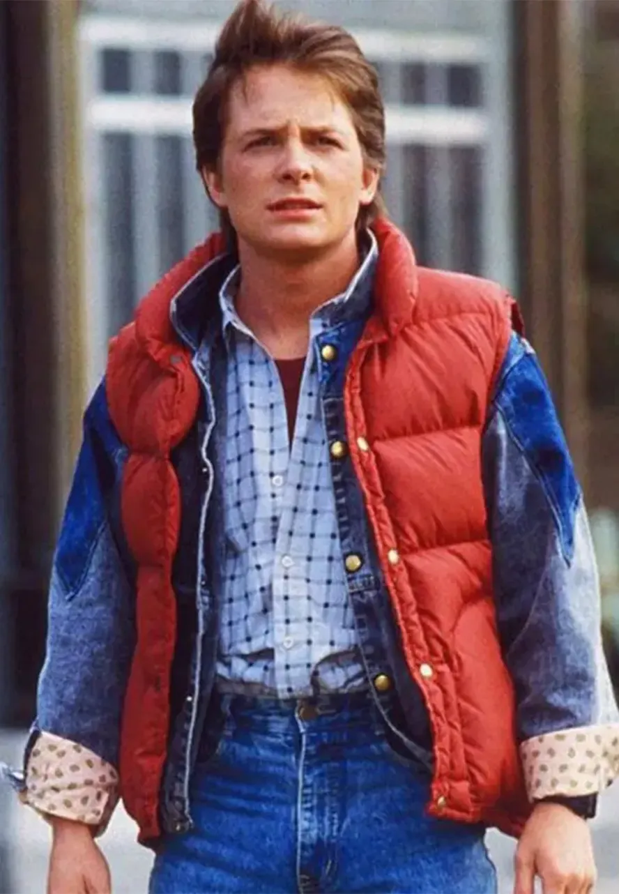Marty Mcfly Back To The Future Puffer Vest marty mcfly vest