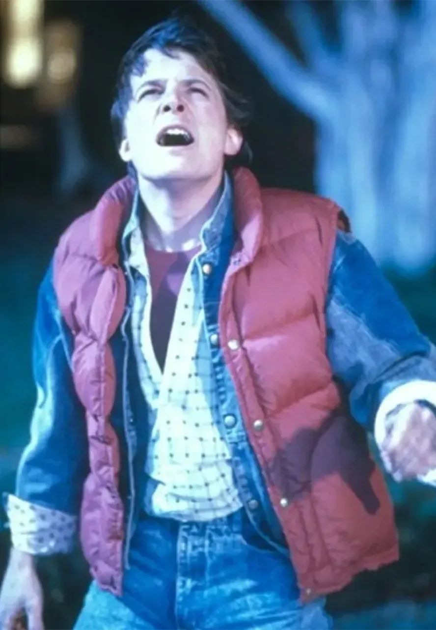 Marty Mcfly Back To The Future Puffer Vest marty mcflys vest
