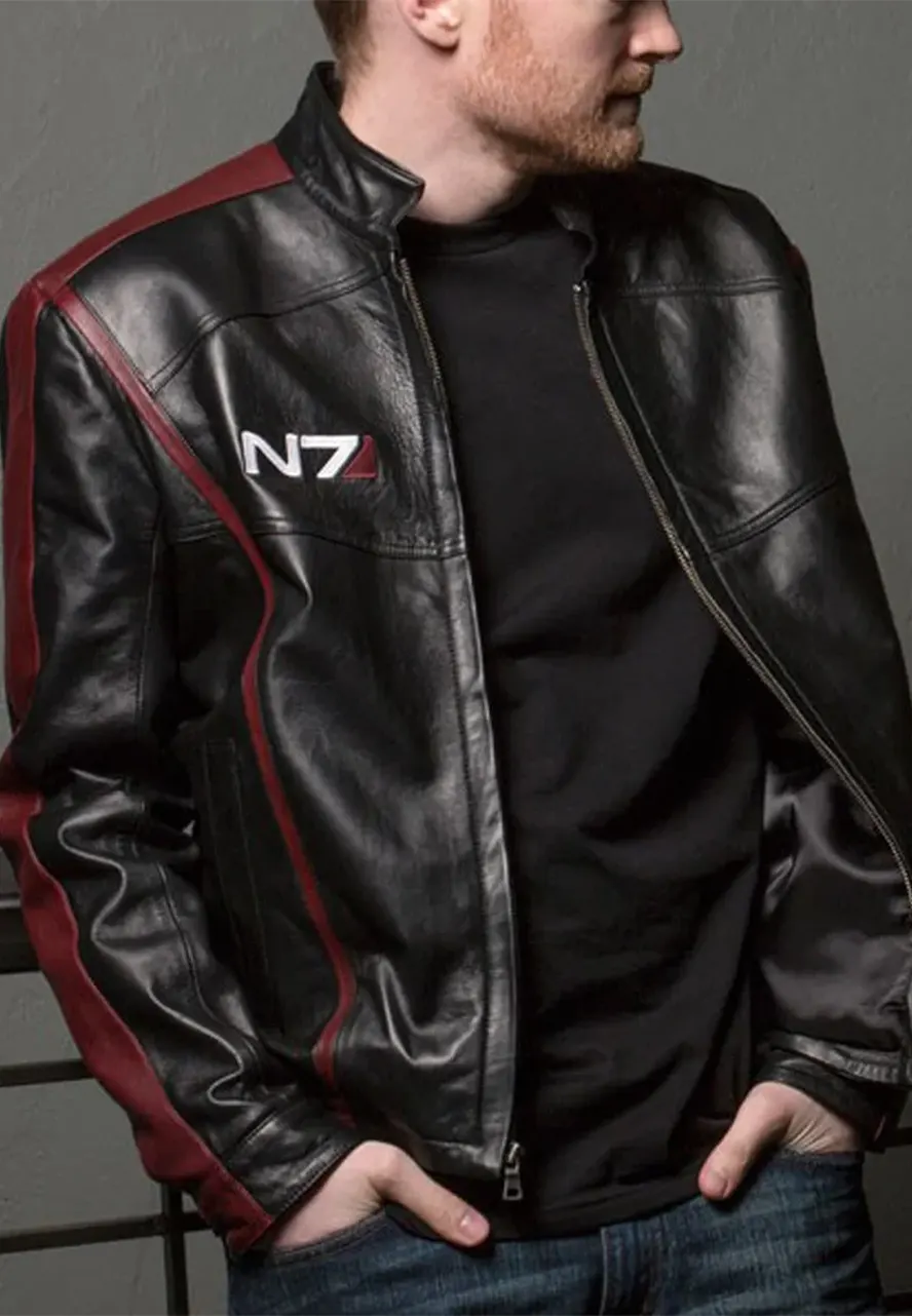 N7 Mass Effect 3 Leather Jacket mass effect n7 jacket