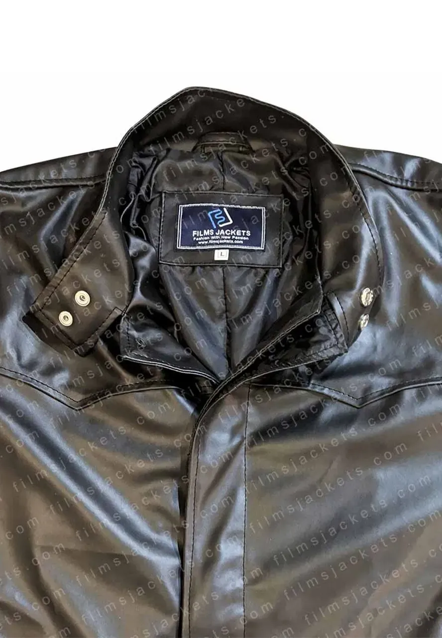 The Matrix Neo Black Trench Coat matrix leather coat