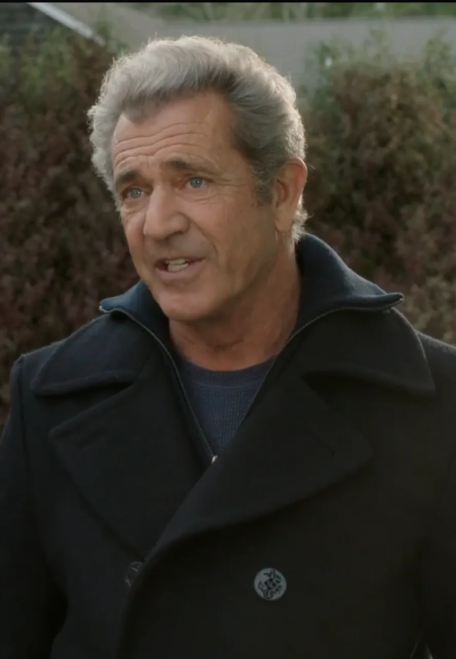 Mel Gibson Daddys Home 2 Peacoat mel gibson kurt mayron coat