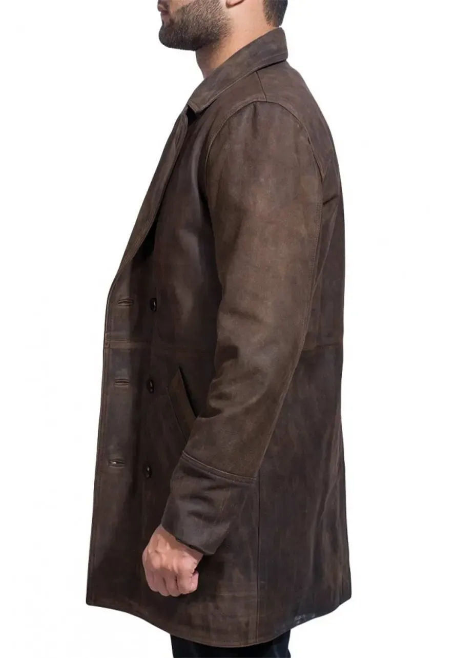 The Day of the Doctor John Hurt Leather Coat men war doctor coat
