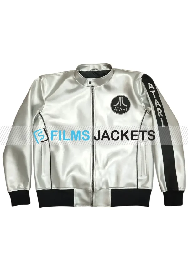 metallic silver atari jacket