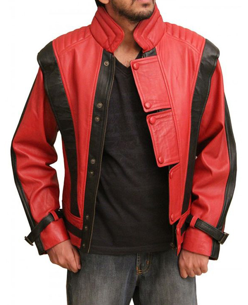 Michael Jackson Thriller Red Leather Jacket michael jackson jacket thriller