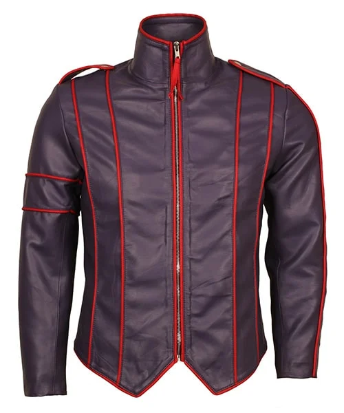 Michael Jackson Come Together Purple Leather Jacket purple leather jacket