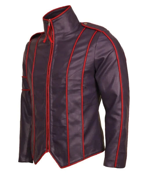 Michael Jackson Come Together Purple Leather Jacket michael jackson purple suit