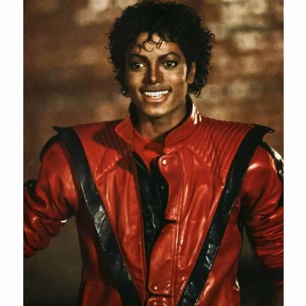 Michael Jackson Thriller Red Leather Jacket michael jackson thriller leather jacket