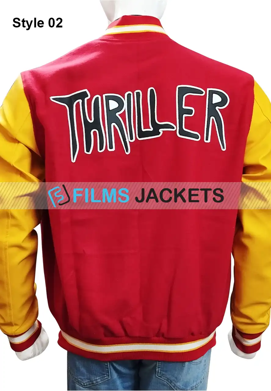 Thriller Michael Jackson Varsity Jacket michael jackson varsity jacket thriller