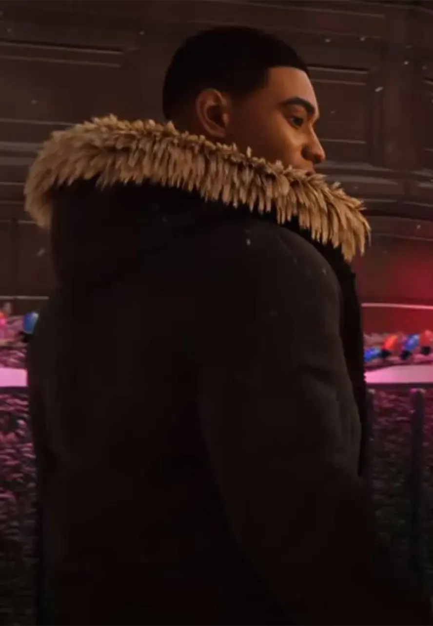 Miles Morales Spider-Man PS4 Parka Jacket miles parka