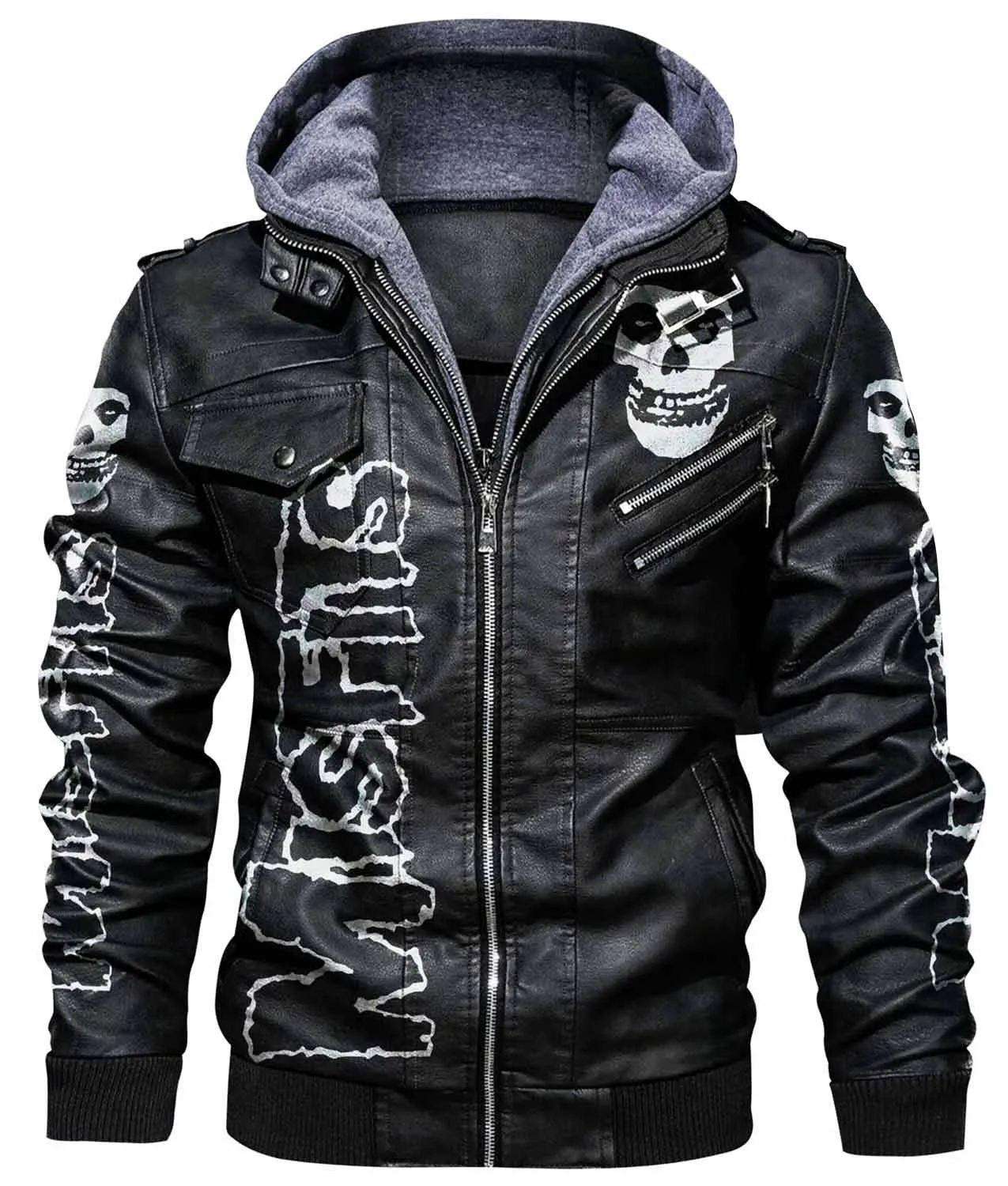 Men's Misfits Bomber Leather Jacket misfits leather jacket