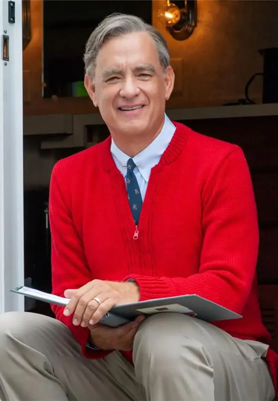 A Beautiful Day In The Neighborhood Red Sweater mr rogers sweater