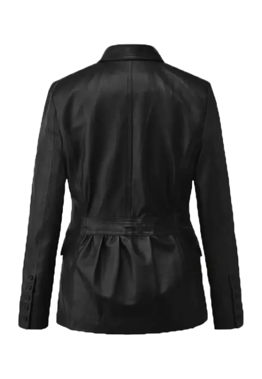 Captain America The Winter Soldier Natasha Romanoff Leather Blazer natasha romanoff jacket