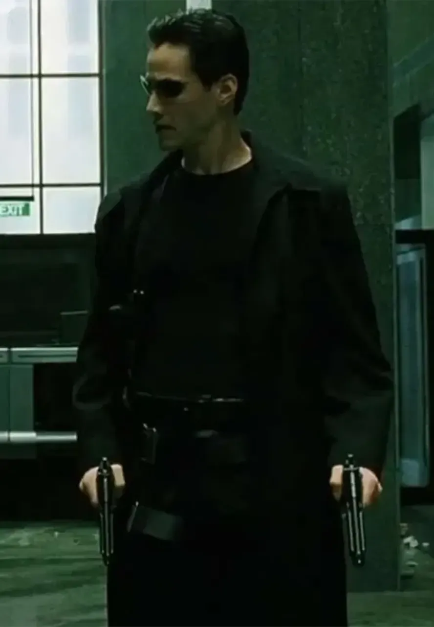 The Matrix Neo Black Trench Coat neo matrix coat