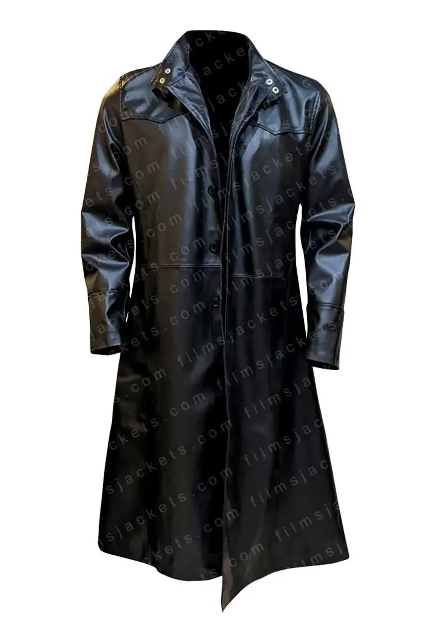 The Matrix Neo Black Trench Coat neo matrix trench coat