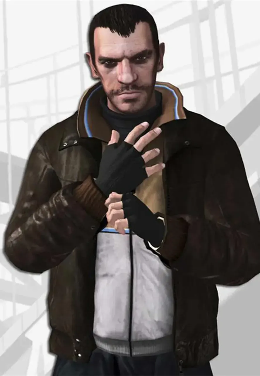 Niko Bellic GTA IV Leather Jacket niko bellic jacket