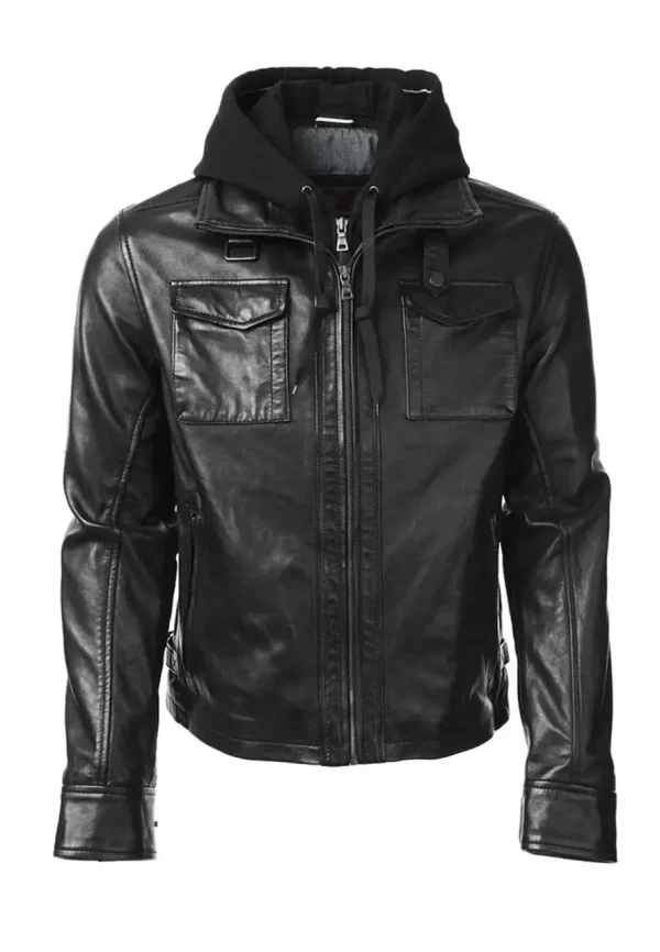 oliver queen black leather jacket