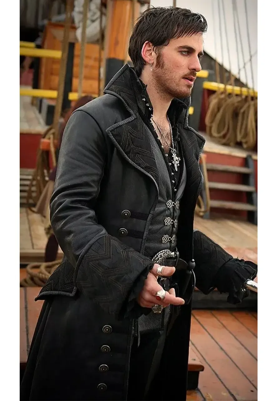Once Upon a Time Captain Hook Trench Coat once upon a time coat